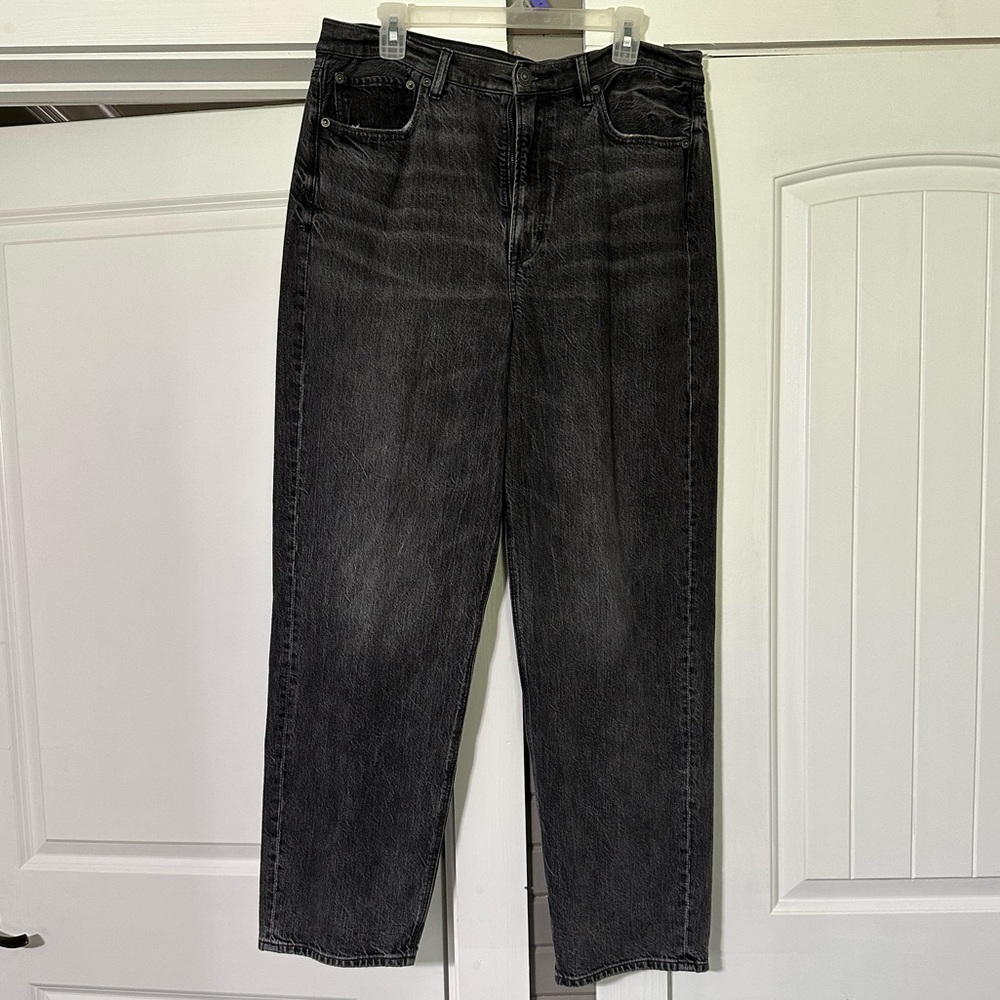 American Eagle womens Baggy Jeans black